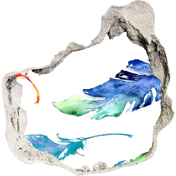 3D wall hole wallpaper Tropical ocean