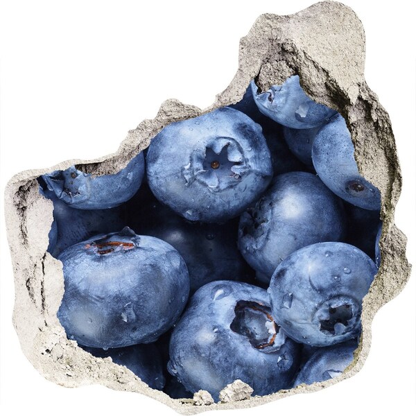 Hole in the wall sticker Berries in concrete