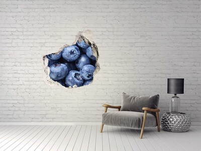 Hole in the wall sticker Berries in concrete