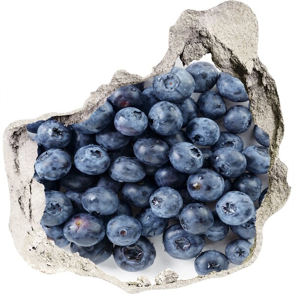 Hole wall sticker Blueberries in a Hole in the Wall