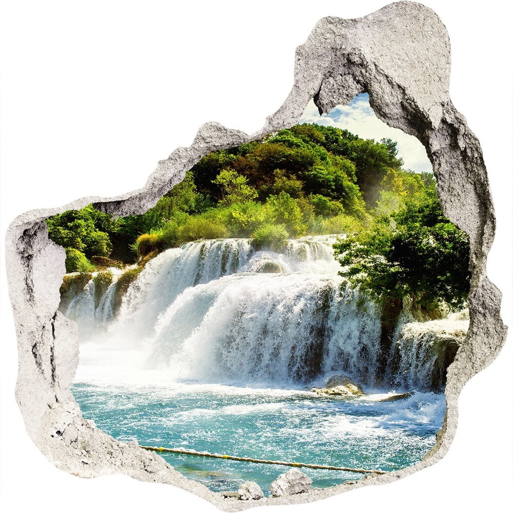 3D wall hole KRKA waterfall