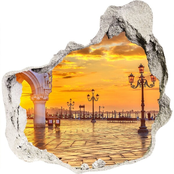 Hole wall sticker Sunset in Venice