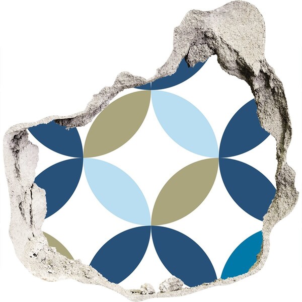 3D wall hole wallpaper A modern pattern on the wall background