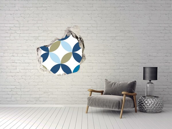 3D wall hole wallpaper Geometric background