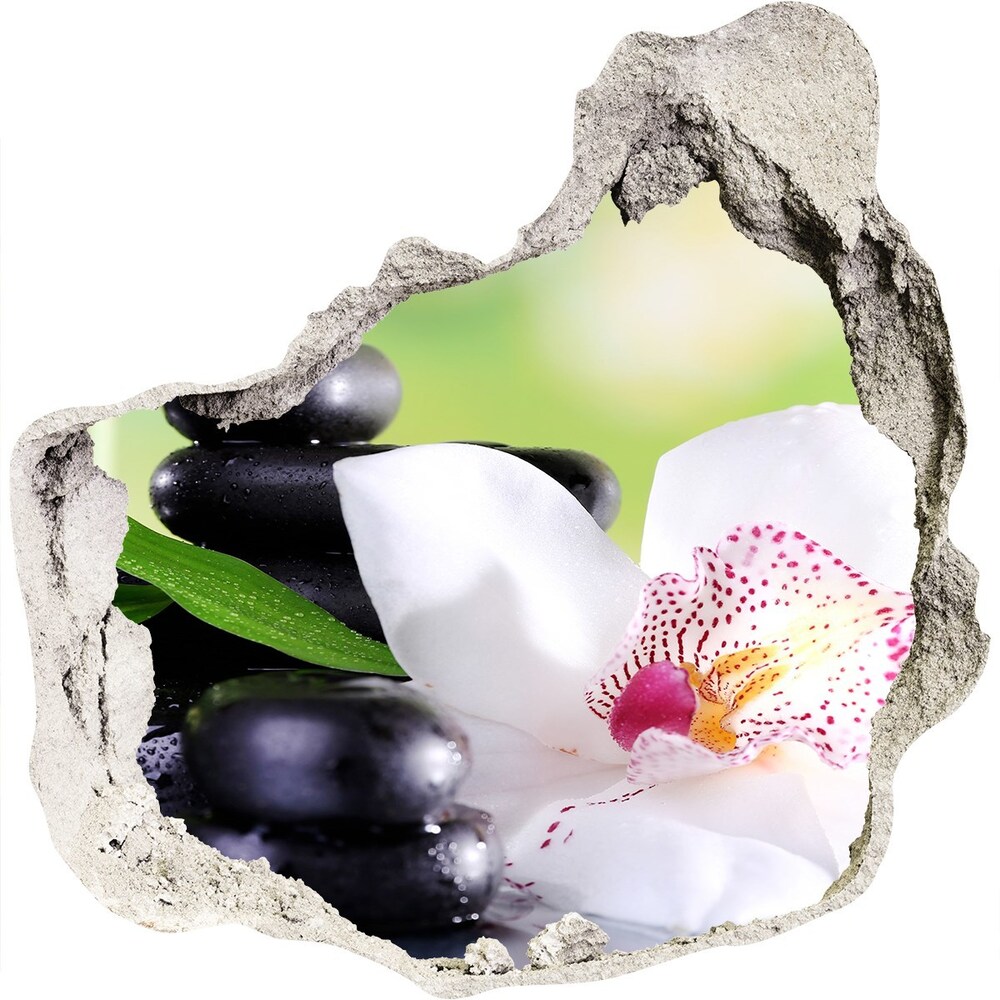 Hole wall sticker Orchid