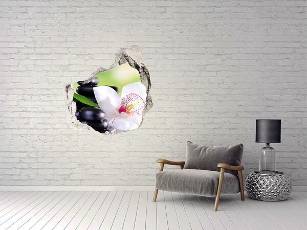 Hole wall sticker Orchid