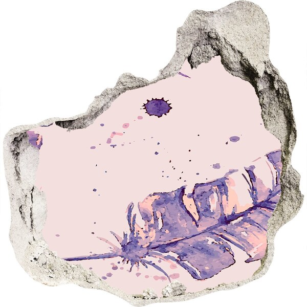 Hole in the wall decal Tropical paradise behind the wall