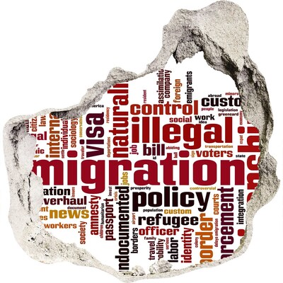 Hole in the wall sticker Migration policy