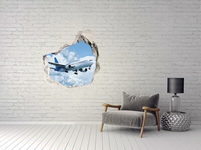 Hole in the wall decal Flight in the clouds