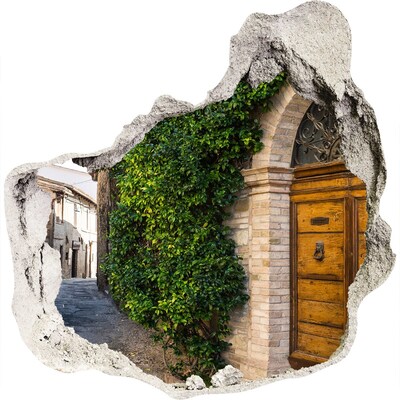 Hole wall sticker Charming street