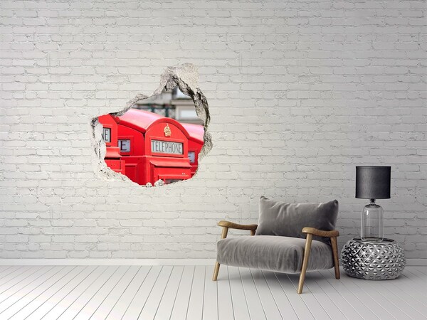 3D wall hole telephone booth