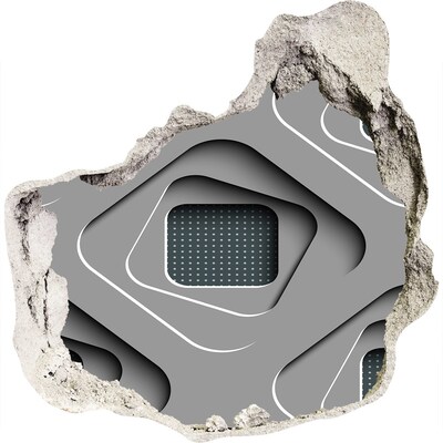 3D wall hole Modern design in concrete