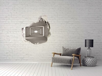 Hole in the wall decal Concrete tunnel