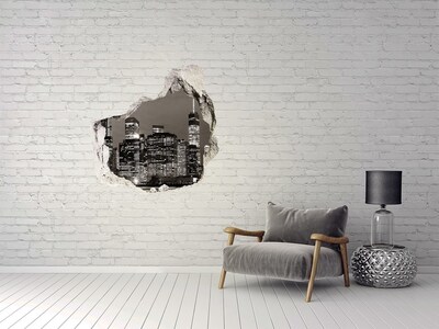 Hole in the wall decal Manhattan New York