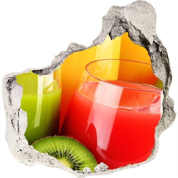 Hole in the wall decal Fruit juices