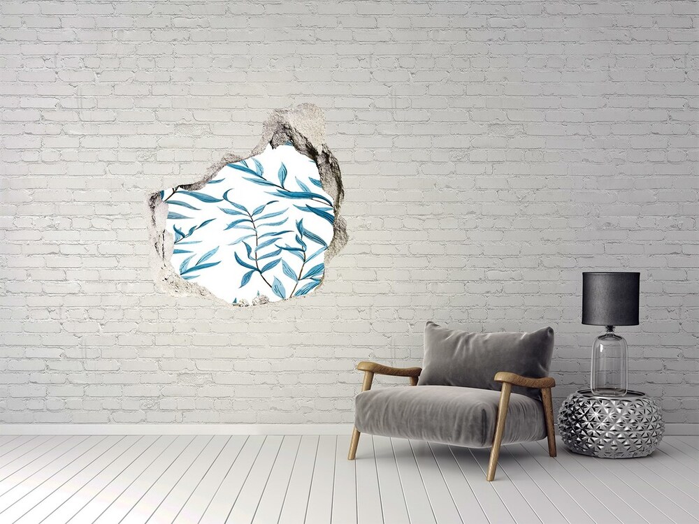 Hole in the wall sticker Leaves