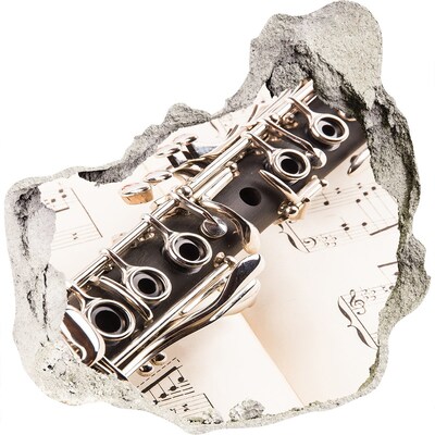 Hole wall sticker Musical Hole in the Wall