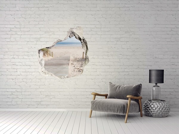 3D wall hole Beach