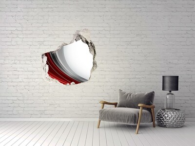 Hole wall sticker Background waves