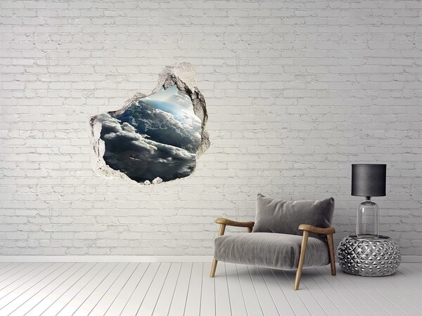 Hole in the wall decal Planet Earth