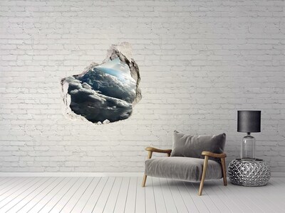 Hole in the wall decal View from space
