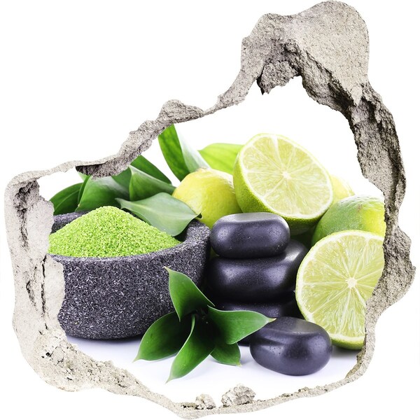 Hole wall sticker Fresh citrus and herbs