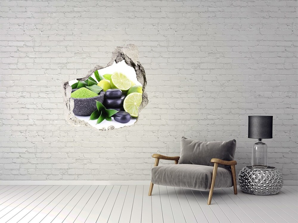 Hole wall sticker Lime and stones