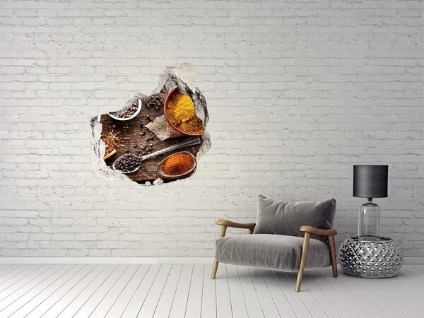 Hole in the wall decal Kitchen spices
