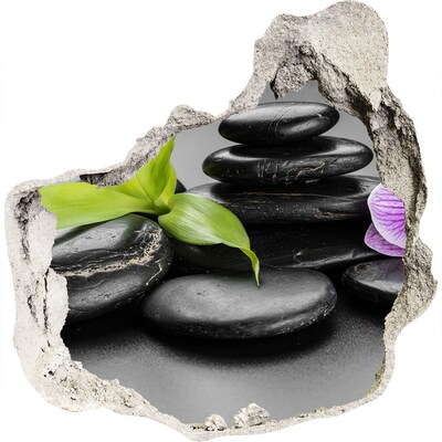 3D wall hole Zen stones