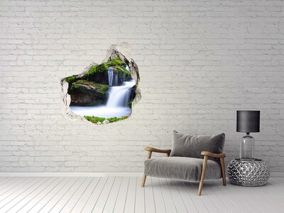 3D wall hole Waterfall in the forest