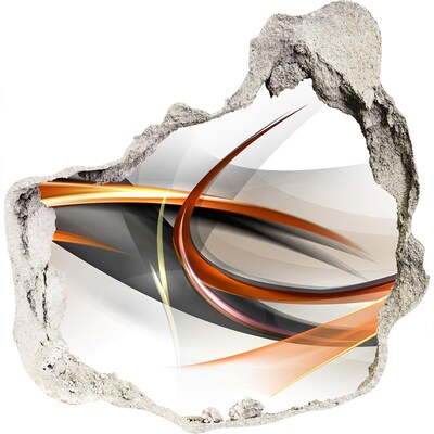 Hole in the wall sticker Abstract color leak