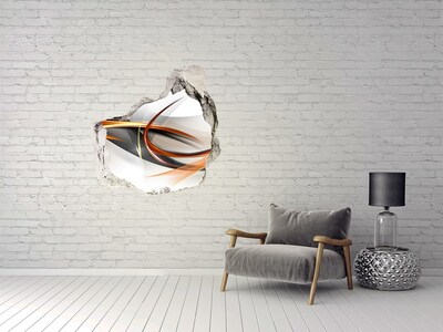 Hole in the wall sticker Abstract color leak