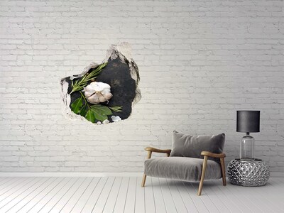 Hole in the wall decal Garlic