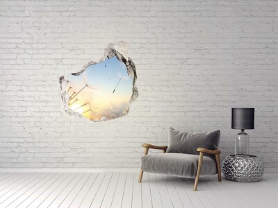 Hole in the wall decal Dandelion seeds