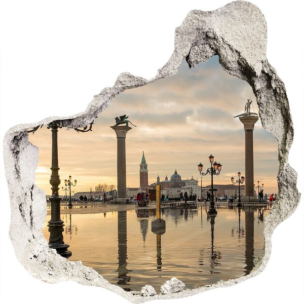 Hole in the wall sticker Venice at sunrise
