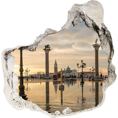 Hole in the wall sticker Venice Italy