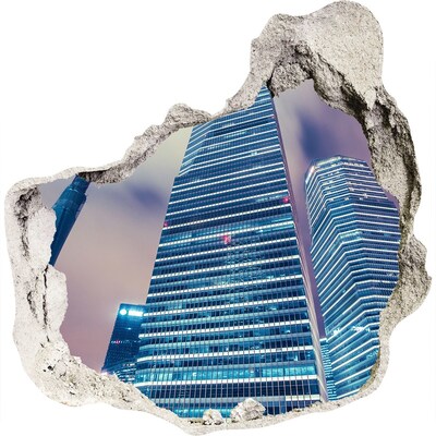 3D wall hole Skyscrapers