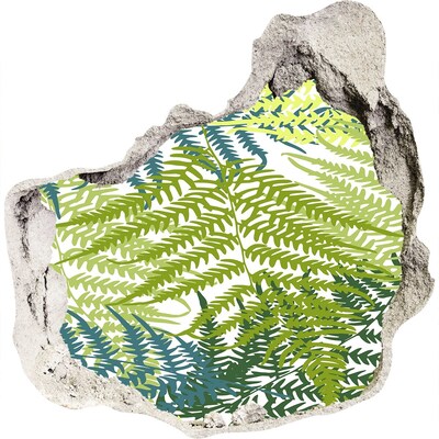 Hole in the wall sticker Fern pattern