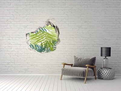 Hole in the wall sticker Fern pattern