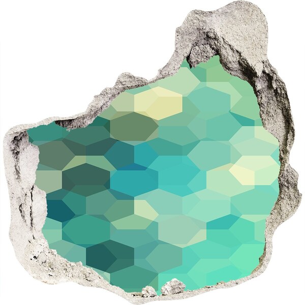 Hole in the wall decal Submerged ocean waters