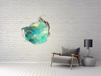Hole in the wall decal Submerged ocean waters