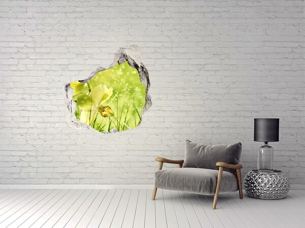 Hole wall sticker Orchid