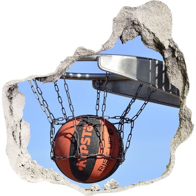 Hole wall sticker Basketball