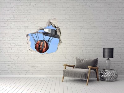 Hole wall sticker Basketball