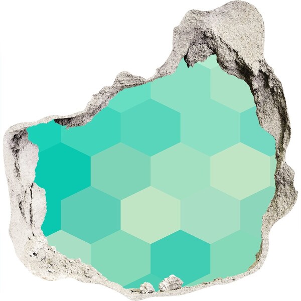 Hole wall sticker Interior in a modern style