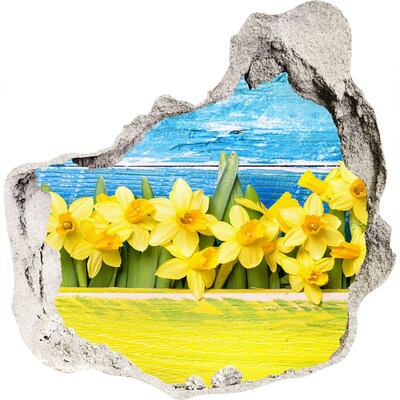 Hole wall sticker Daffodil