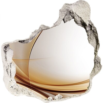 Hole wall sticker Abstract space behind the wall