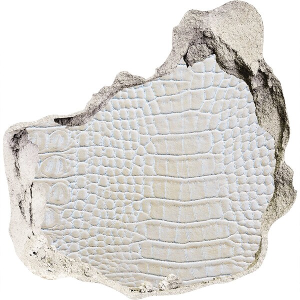 Hole in the wall decal Crocodile skin