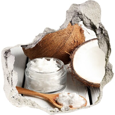 3D wall hole wallpaper Coconut Delight