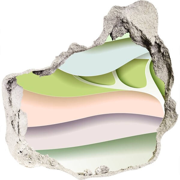 Hole in the wall sticker A broken wall overlooking the landscape